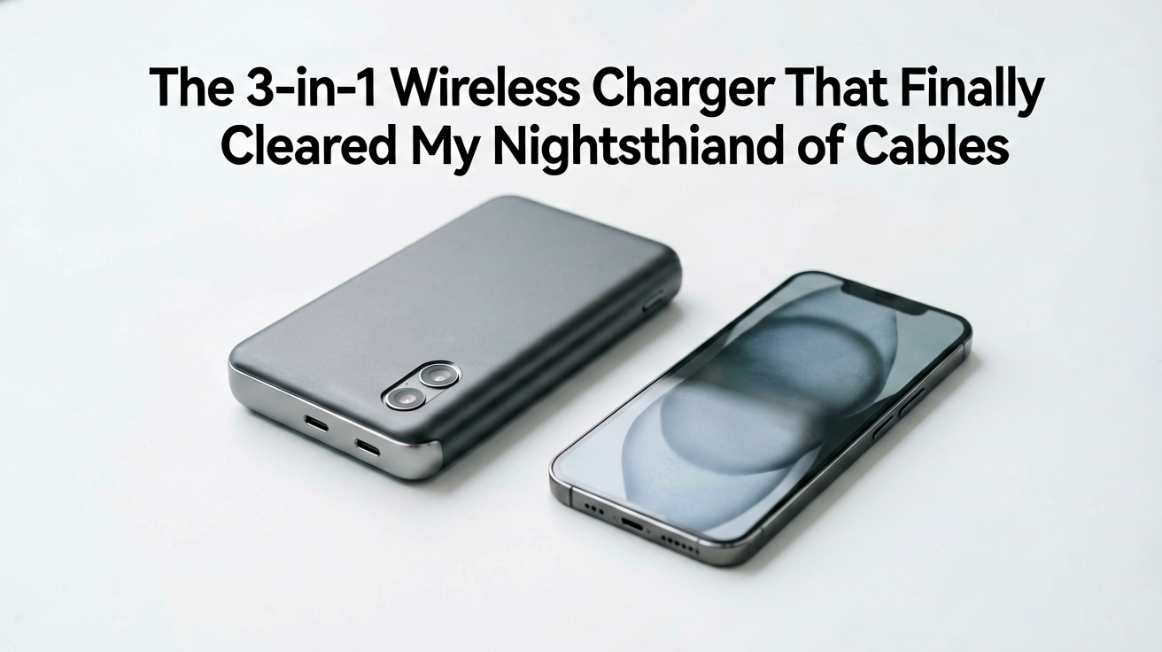 The 3-in-1 Wireless Charger That Finally Cleared My Nightstand of Cables