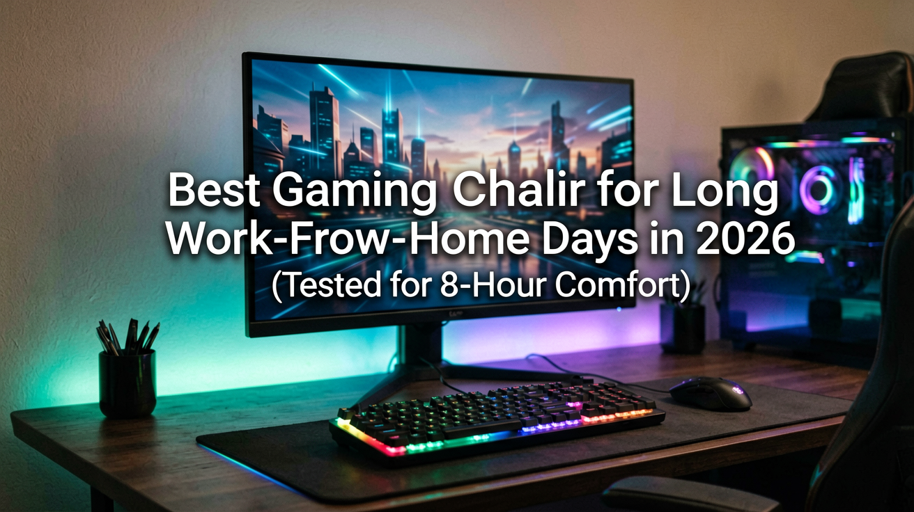 Best Gaming Chair for Long Work-From-Home Days in 2026 (Tested for 8-Hour Comfort)