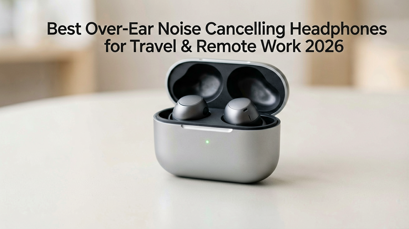 Best Over-Ear Noise Cancelling Headphones for Travel & Remote Work 2026