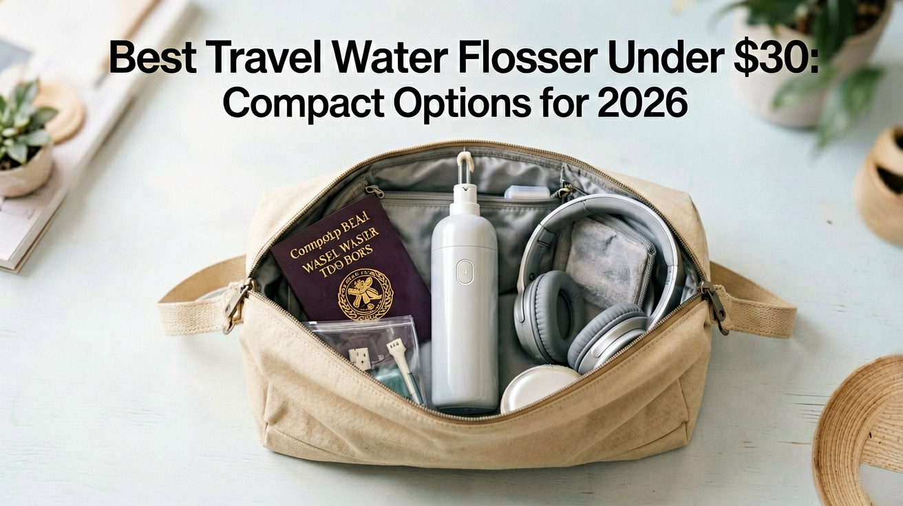 Best Travel Water Flosser Under $30: Compact Options for 2026