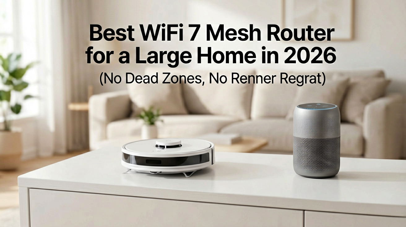 Best WiFi 7 Mesh Router for a Large Home in 2026 (No Dead Zones, No Renter Regret)