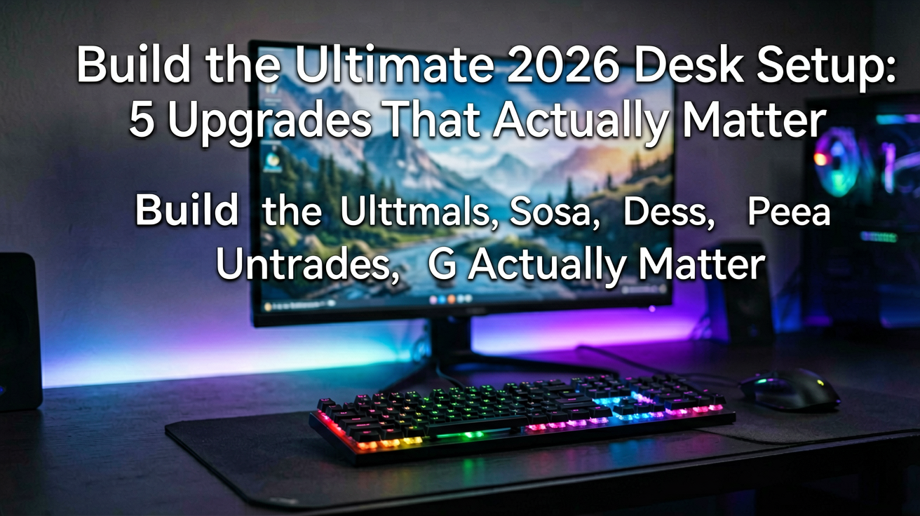Build the Ultimate 2026 Desk Setup: 5 Upgrades That Actually Matter