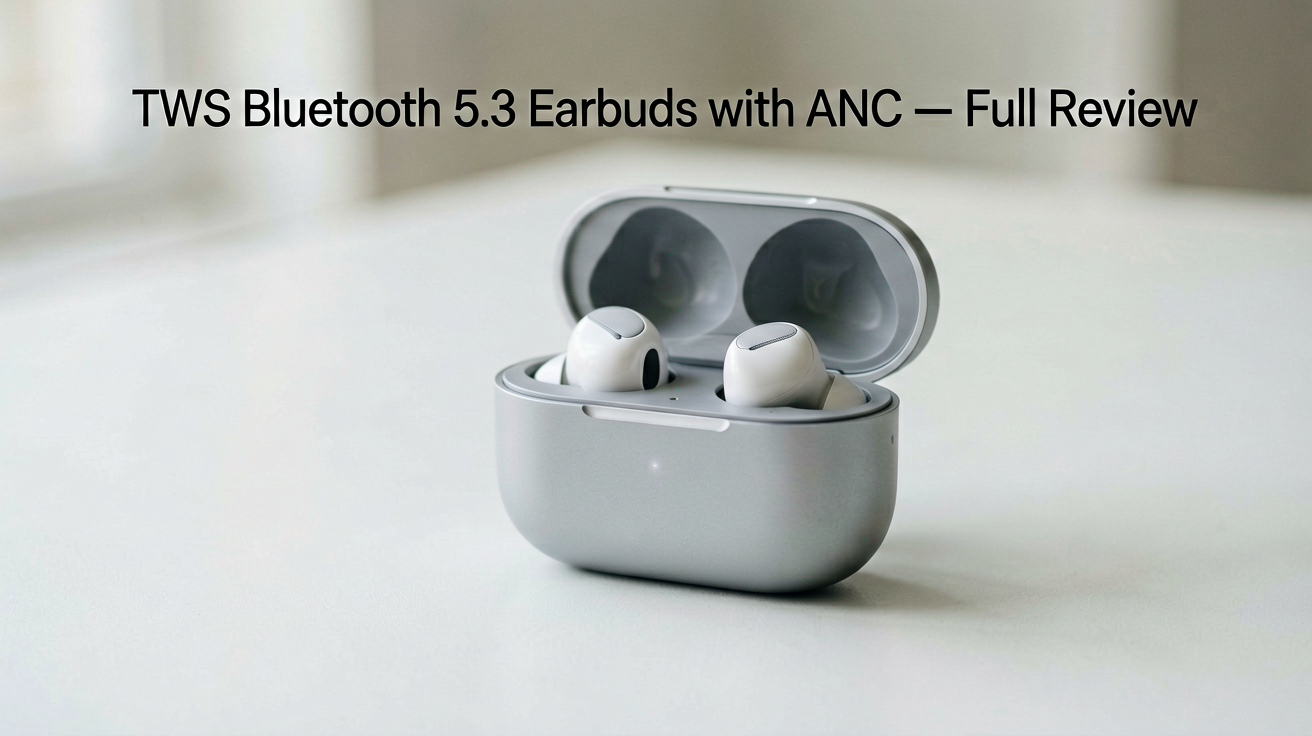 TWS Bluetooth 5.3 Earbuds with ANC — Full Review